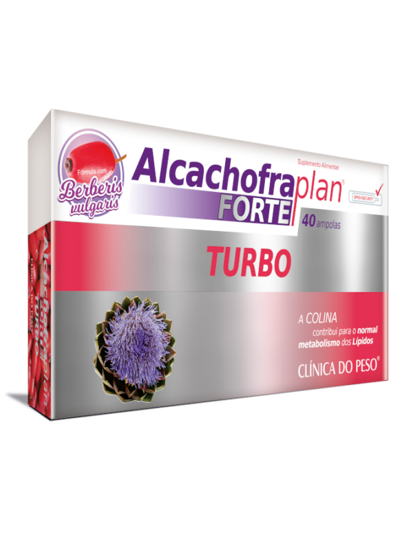 ae00077 alcachofra plan forte turbo 40 ampolas fitness, nutrition