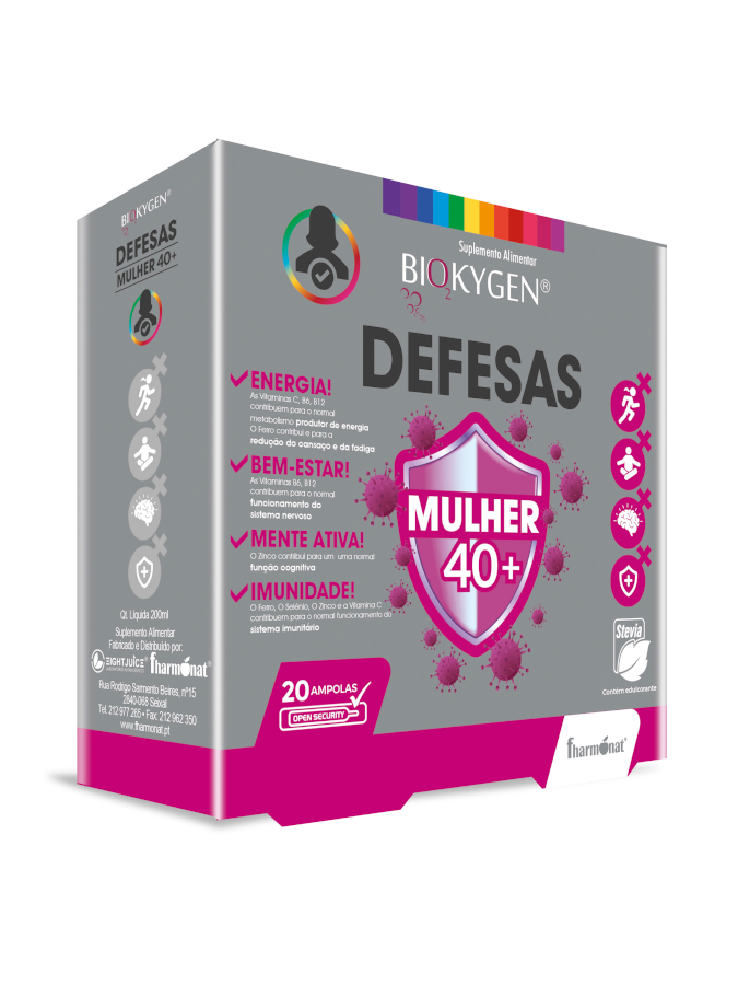 5100887 biokygen defesas mulher 40 20 ampolas fitness, nutrition