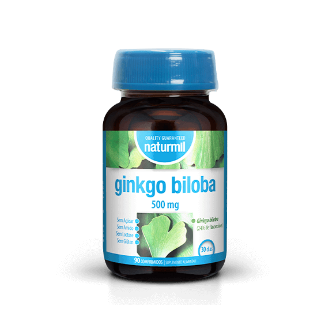 11111 ginkgo biloba 500mg 90 comprimidos naturmil fitness, nutrition