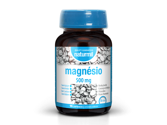222222 magnesio 500mg 120 comprimidos naturmil fitness, nutrition