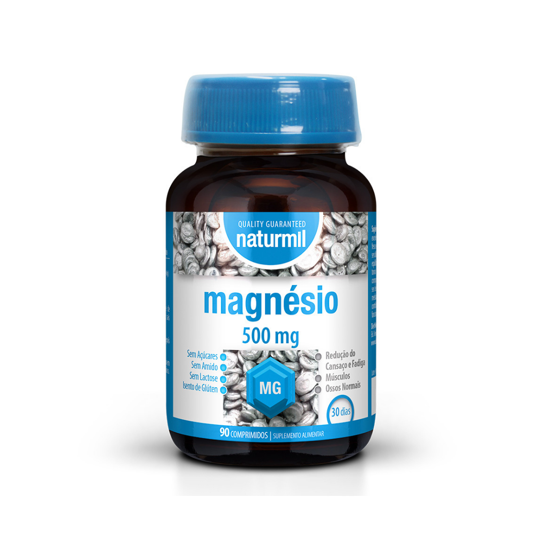 222222 magnesio 500mg 120 comprimidos naturmil fitness, nutrition