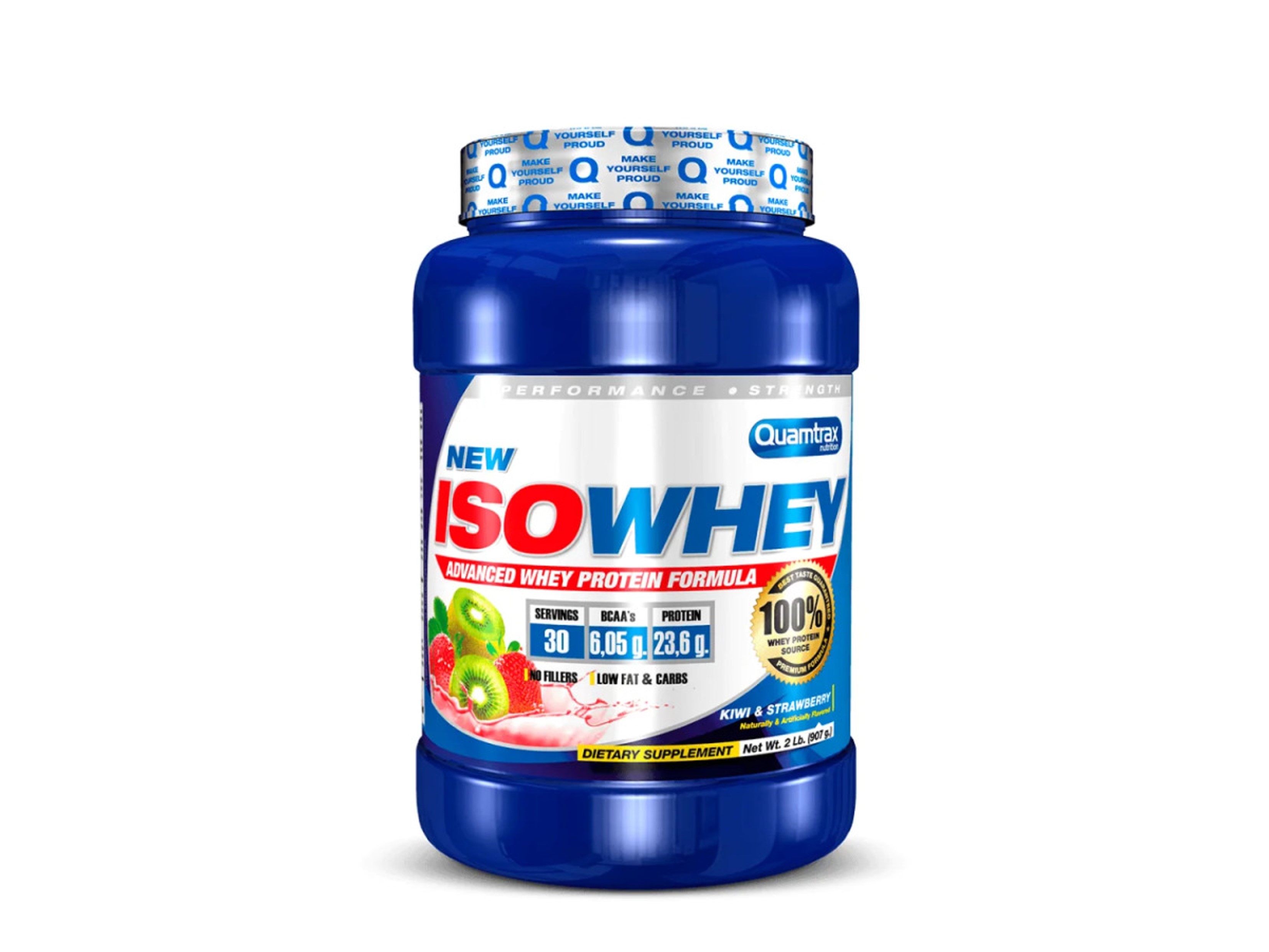 qtx111 iso whey kiwi e strawberry 907 g fitness, nutrition