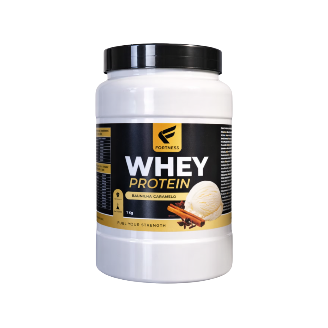 wpbc1kg whey protein fortness  baunilha canela 500g fitness, nutrition