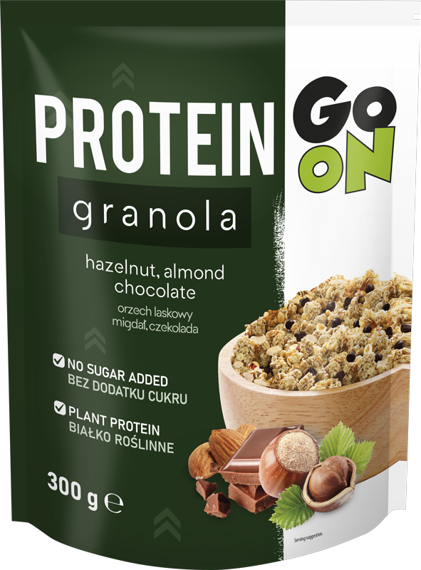 p 1 sante 5442 go on protein granola com frutos secos e chocolate 300g fitness, nutrition