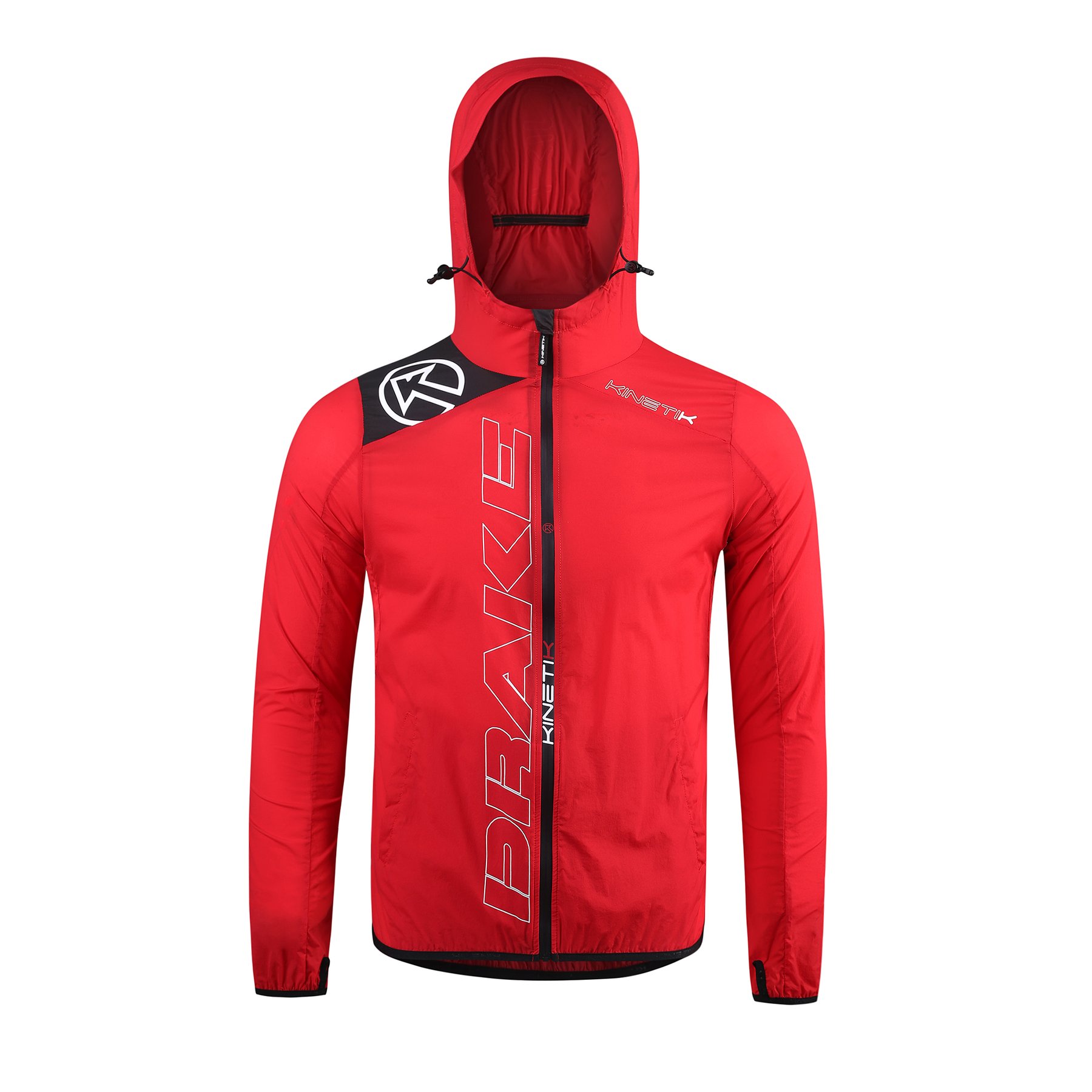 20304902 windproof running jacket drake unisex red fitness, nutrition