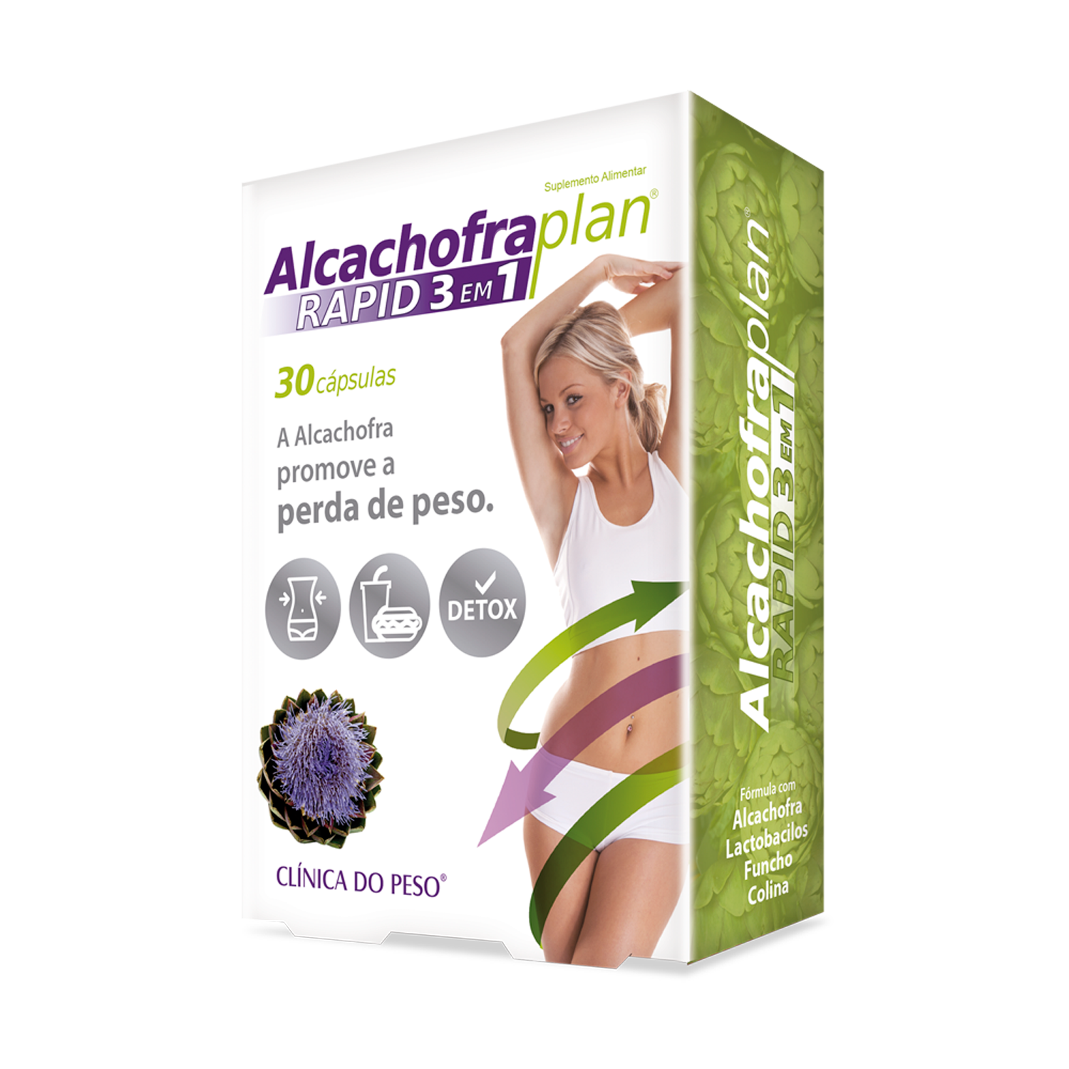 5200556 alcachofra plan rapid 3 em 1 capsulas fitness, nutrition
