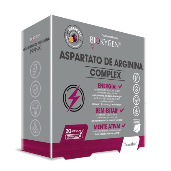 5100821 aspartato de arginina complex 20 ampolas maracuja fitness, nutrition