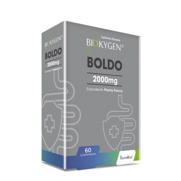 5300846 biokygen boldo 2000mg 60 comps fitness, nutrition