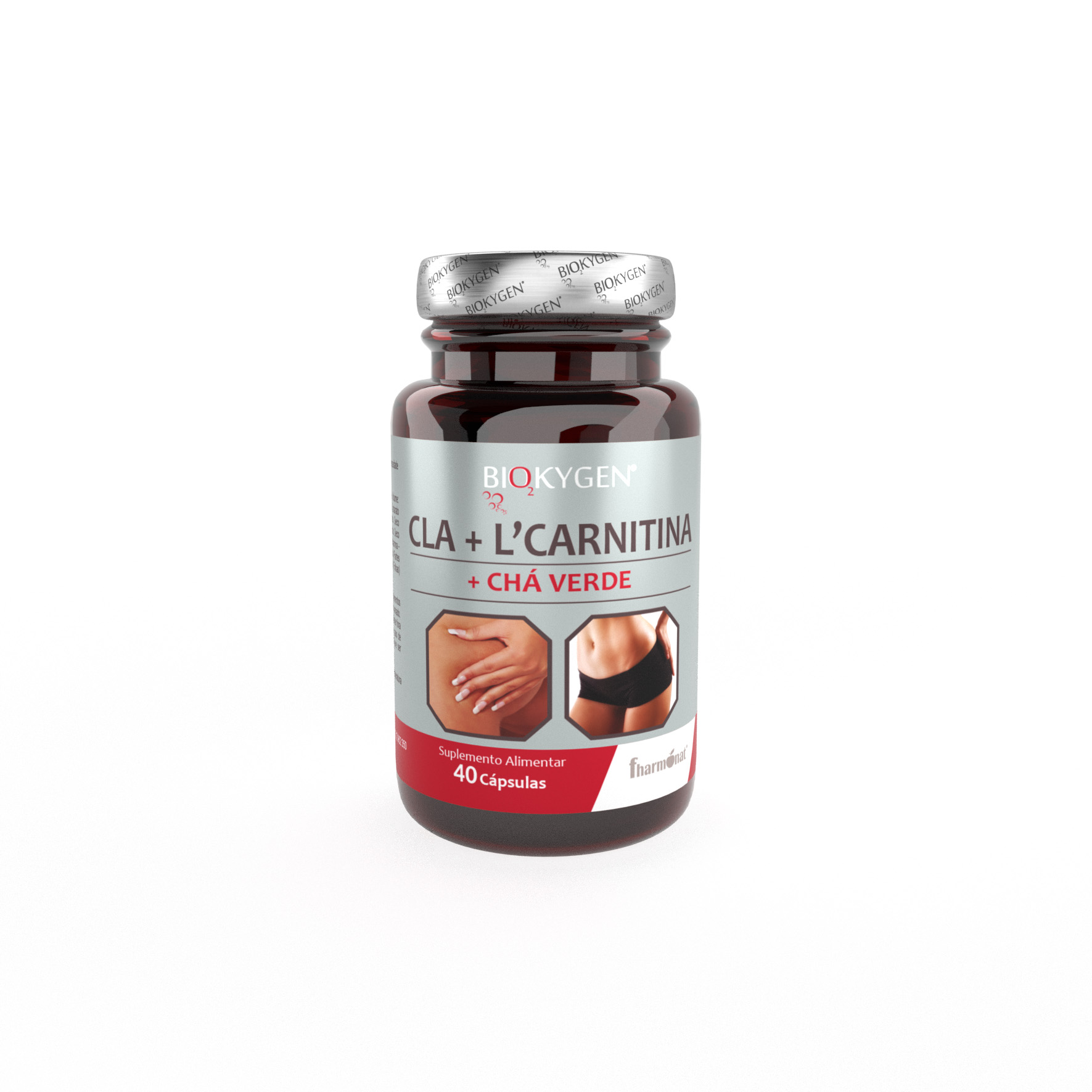 5200349 biokygen cla  lcarnitina  cha verde 40 capsulas fitness, nutrition