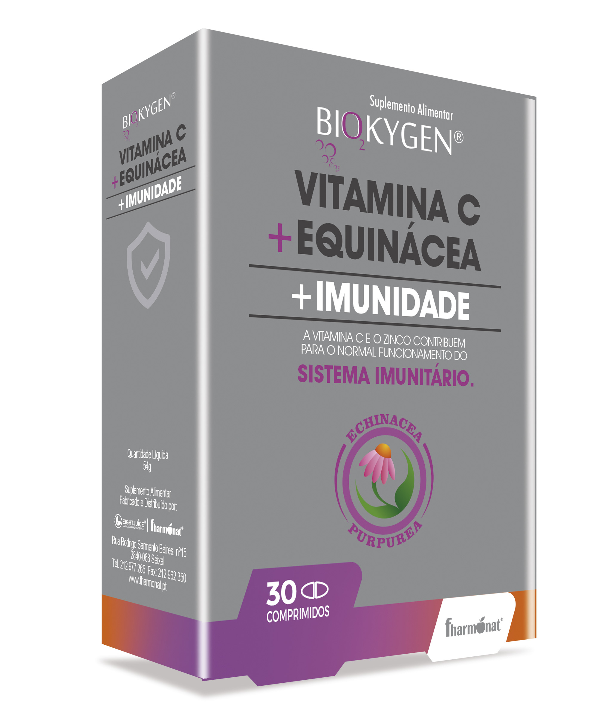 5300837 biokygen vitamina c  equinacea 30 comp fitness, nutrition