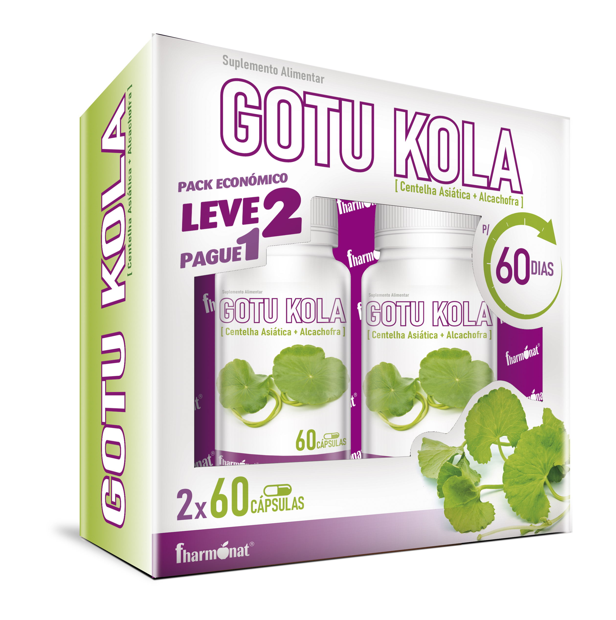 5200661 gotu kola 6060 capsulas leve 2 pague 1 fitness, nutrition