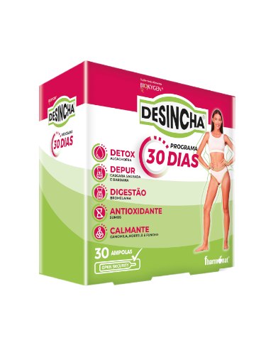 5100878 biokygen desincha programa 30 dias 30 ampolas fitness, nutrition