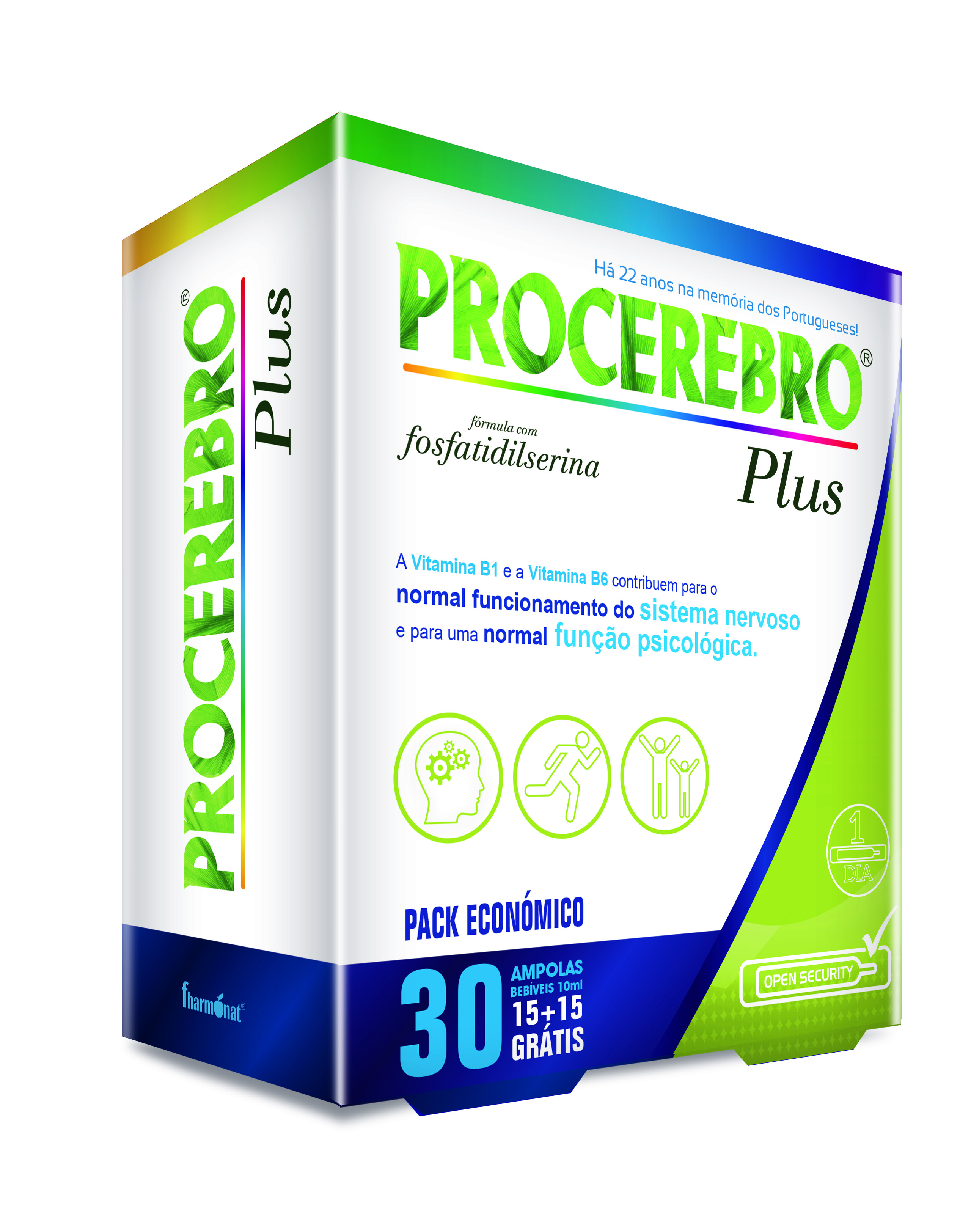 5100544 procerebro plus 30 ampolas fitness, nutrition