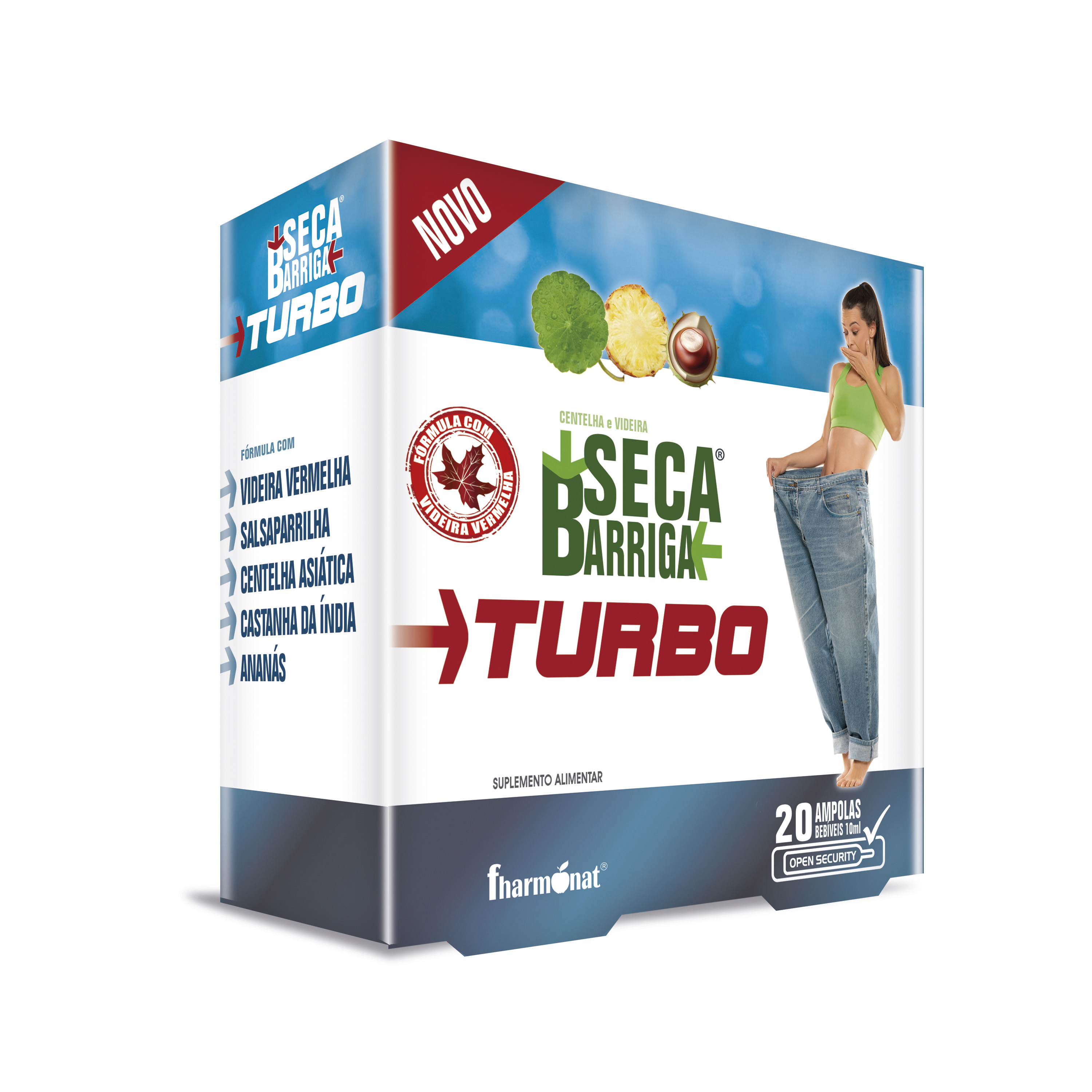 5100822 secabarriga turbo 20 ampolas fitness, nutrition