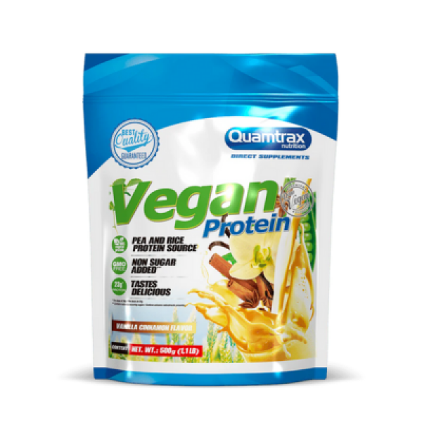 763 vegan protein 500g quantrax fitness, nutrition