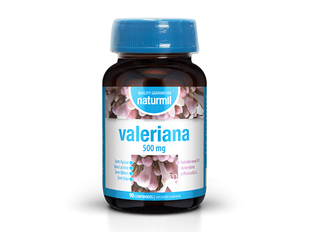 768 valeriana 500mg 90 comprimidos naturmil fitness, nutrition
