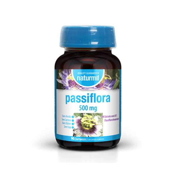 30106810001 passiflora 500mg  90 comprimidos naturmil fitness, nutrition