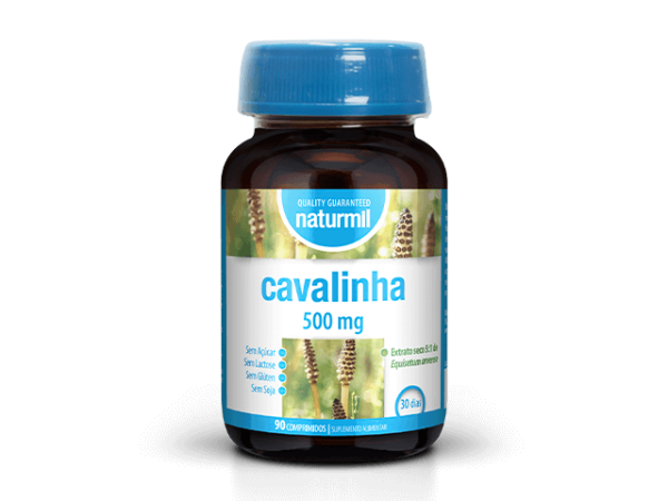30102510001 cavalinha 500mg 90 comprimidos naturmil fitness, nutrition