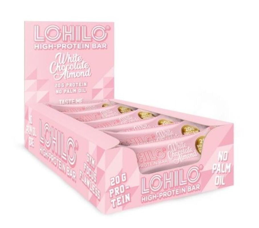 13410451 barra proteina white almond box of 12 fitness, nutrition