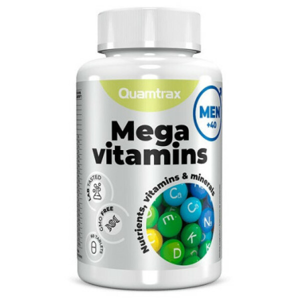 qtxes037 mega vitamins for men 60 tabs fitness, nutrition