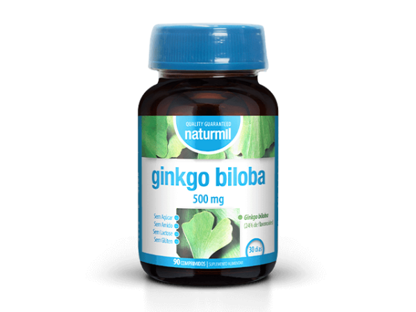 11111 ginkgo biloba 500mg 90 comprimidos naturmil fitness, nutrition