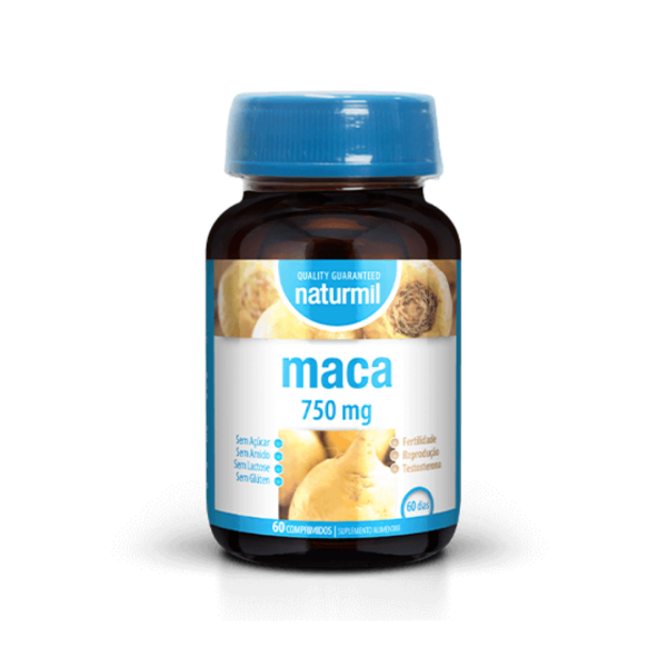 111111 maca 750mg 60 comprimidos naturmil fitness, nutrition