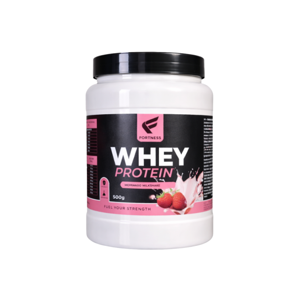 wpmm500g whey protein fortness milkshake morango 500g fitness, nutrition