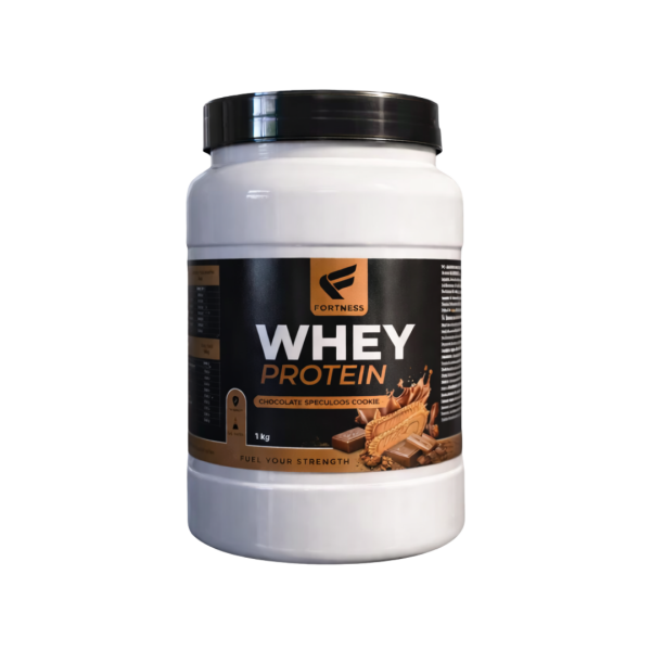 wpscc1kg whey protein fortness  bolacha chocolate speculoos amp cookie 1kg fitness, nutrition