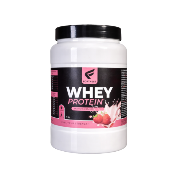 wpmm1kg whey protein fortness milkshake morango 1kg fitness, nutrition