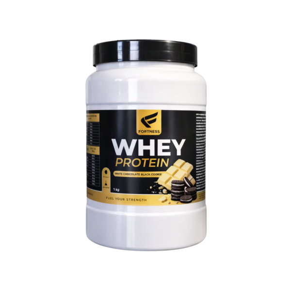 wpwcbc1kg whey protein fortness white chocolate black cookie  1kg fitness, nutrition