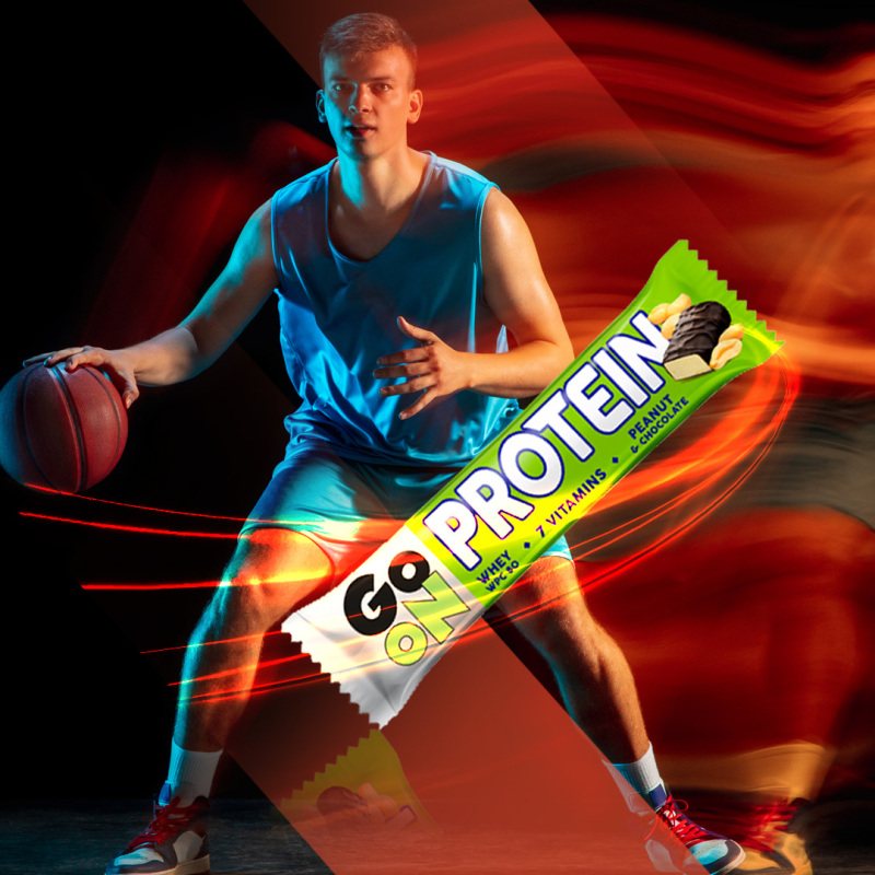 p1sante2402 5x go on protein bar peanut 50g fitness, nutrition