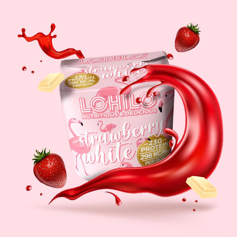 1564910 lhl strawberry white 350ml fitness, nutrition