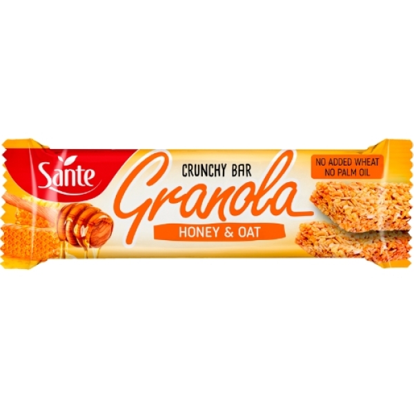 p1sante5349 granola cereal bar oats and honey 40g fitness, nutrition