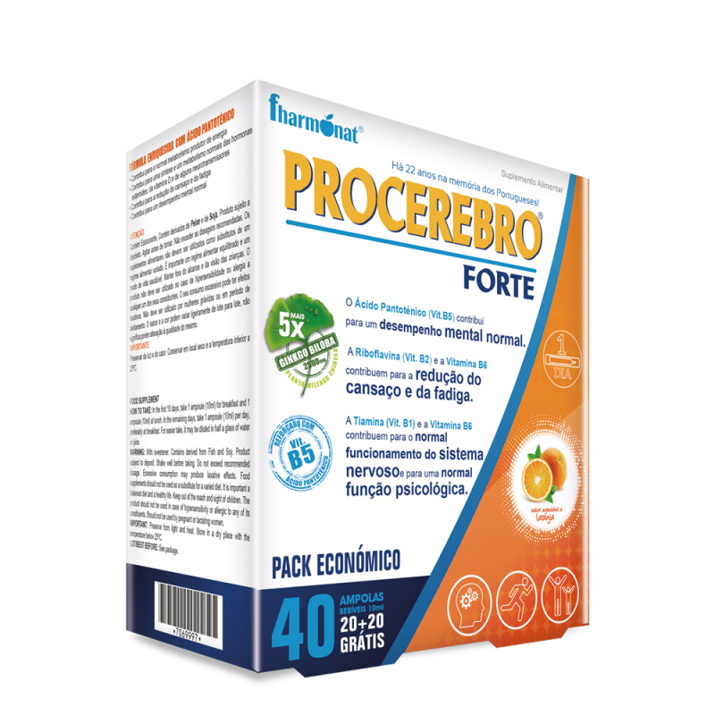 510545p procerebro forte 40 ampolas fitness, nutrition