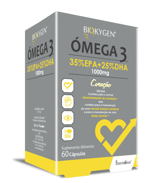 5200841 biokygen omega 3 1000mg 60 caps fitness, nutrition